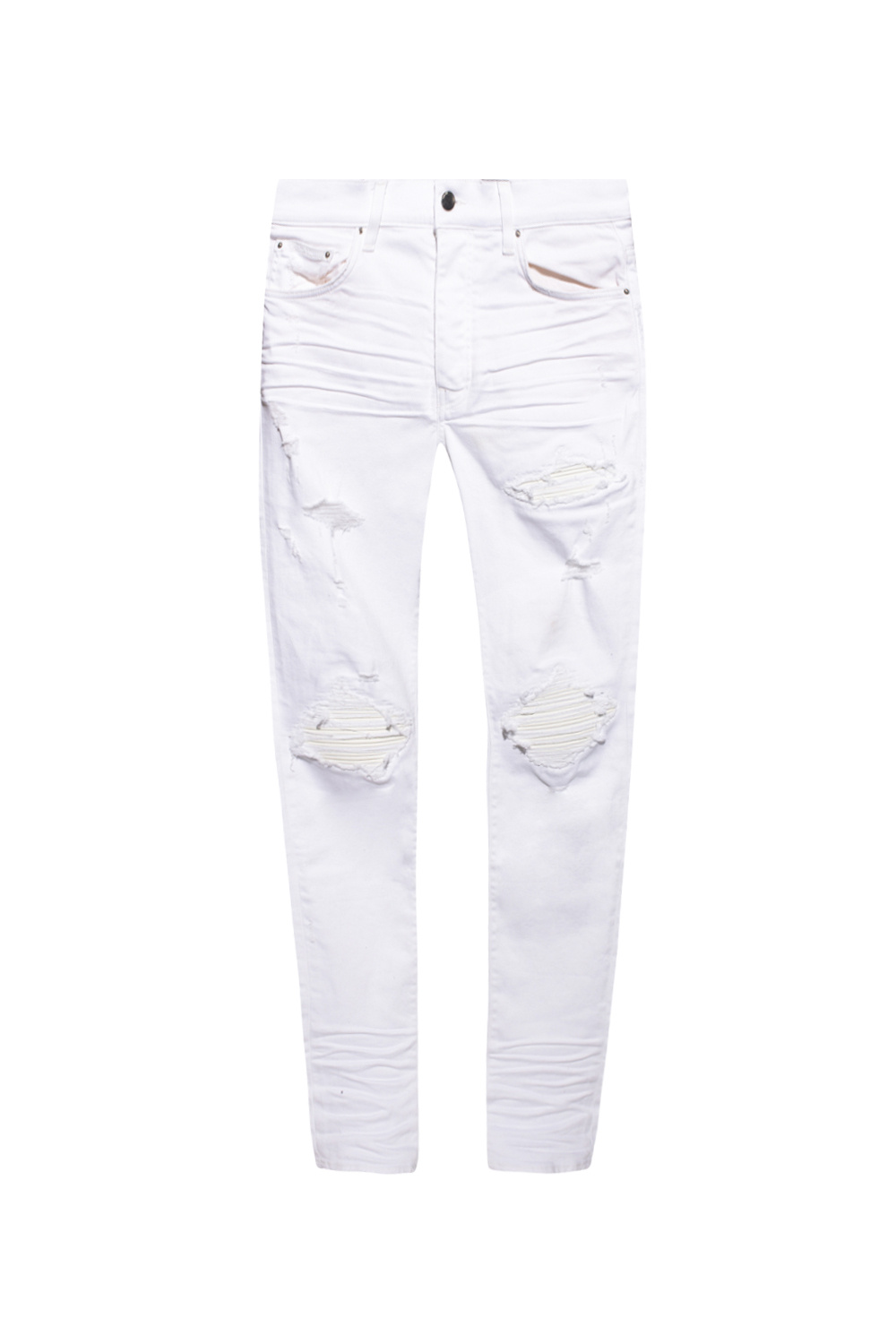 White best sale destructed jeans